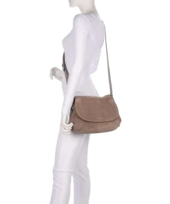 Coccinelle Shoulder Bags|Crossbody Bags-Rebekka Suede Shoulder bag brushed cow leather