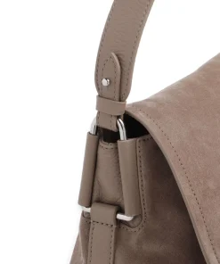 Coccinelle Shoulder Bags|Crossbody Bags-Rebekka Suede Shoulder bag brushed cow leather