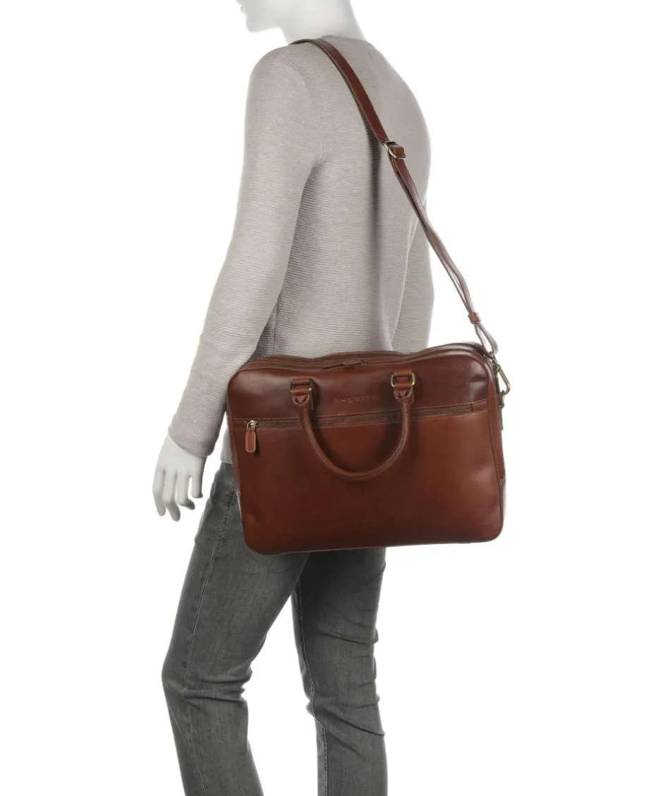 Bugatti Business- & Laptop Bags-Remo Briefcase 15″ fine grain cow leather