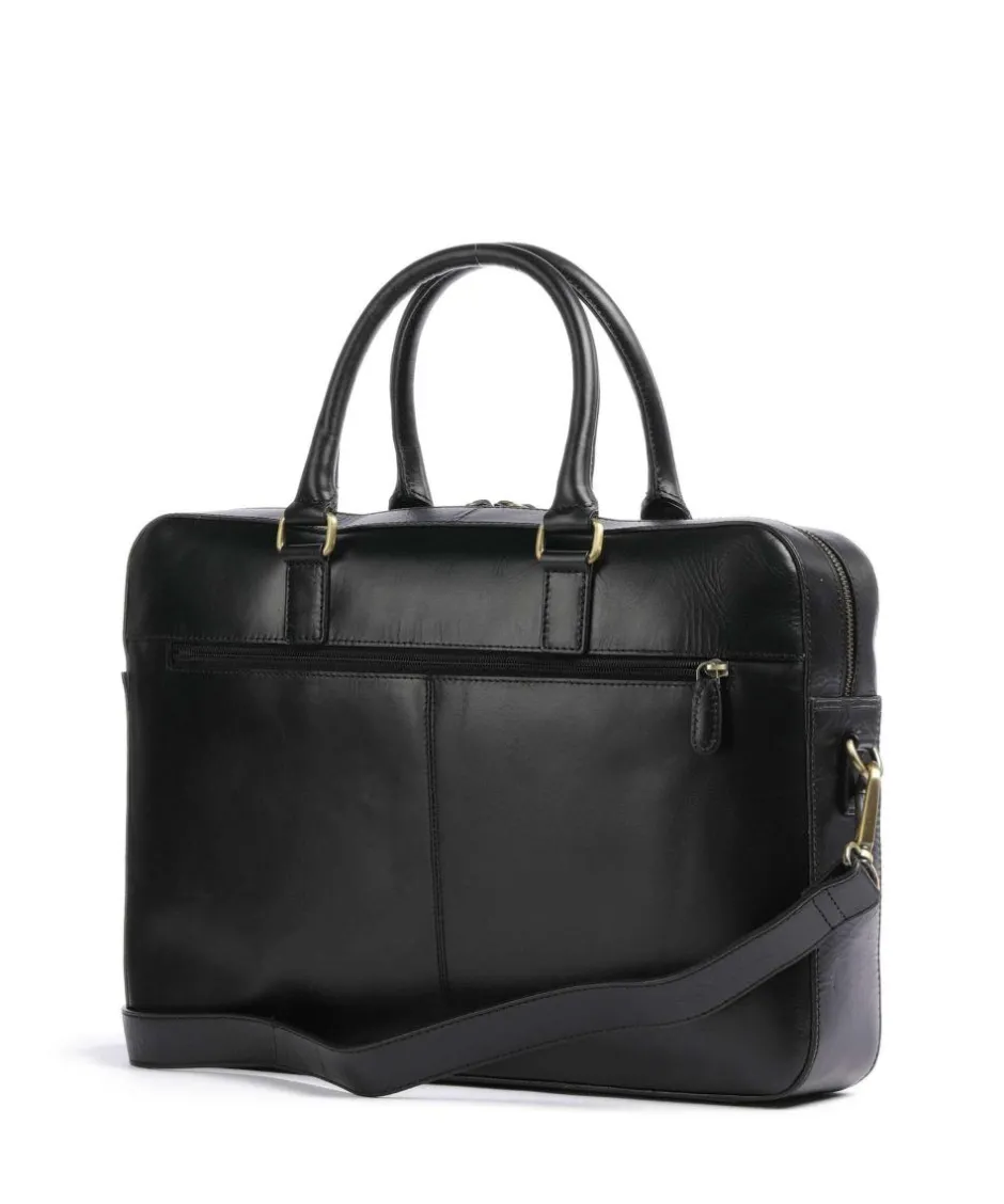 Bugatti Business- & Laptop Bags-Remo Briefcase 15″ fine grain cow leather