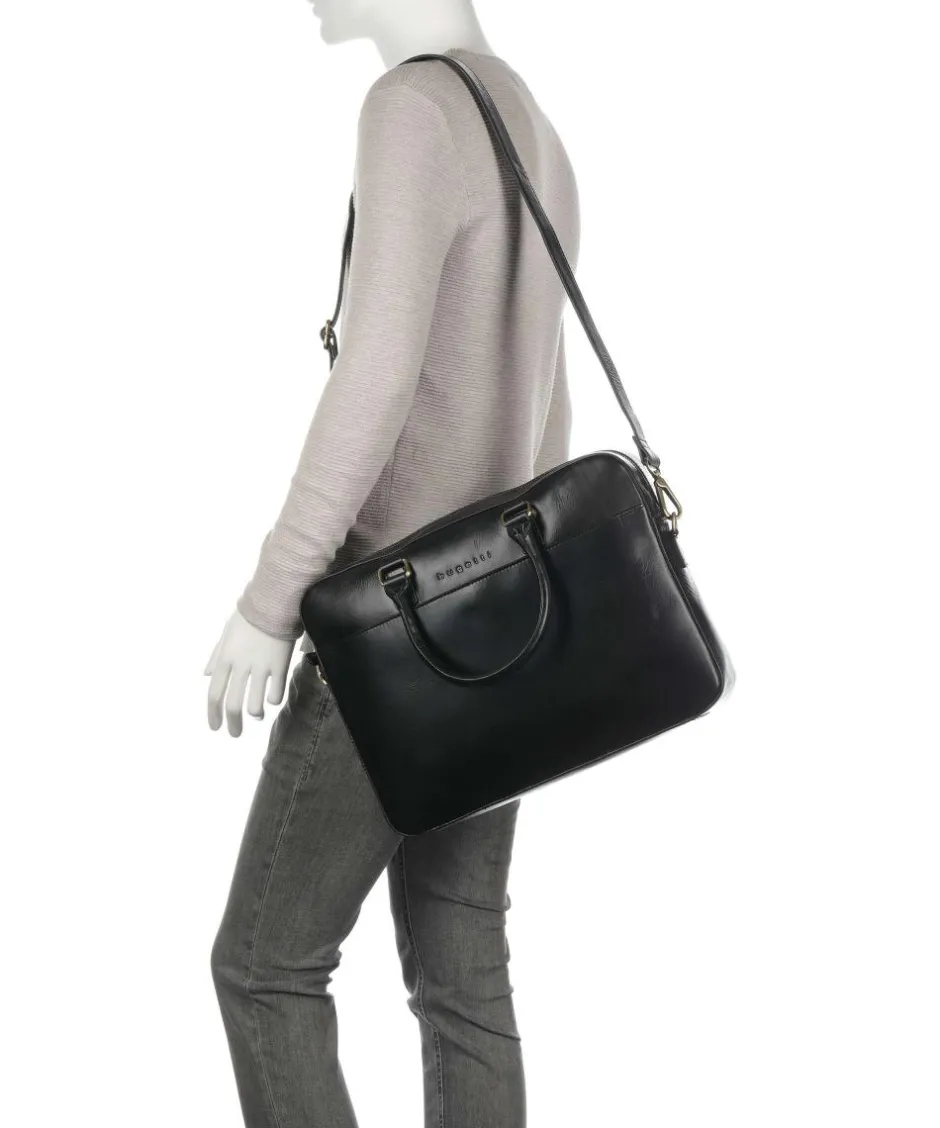 Bugatti Business- & Laptop Bags-Remo Briefcase 15″ fine grain cow leather