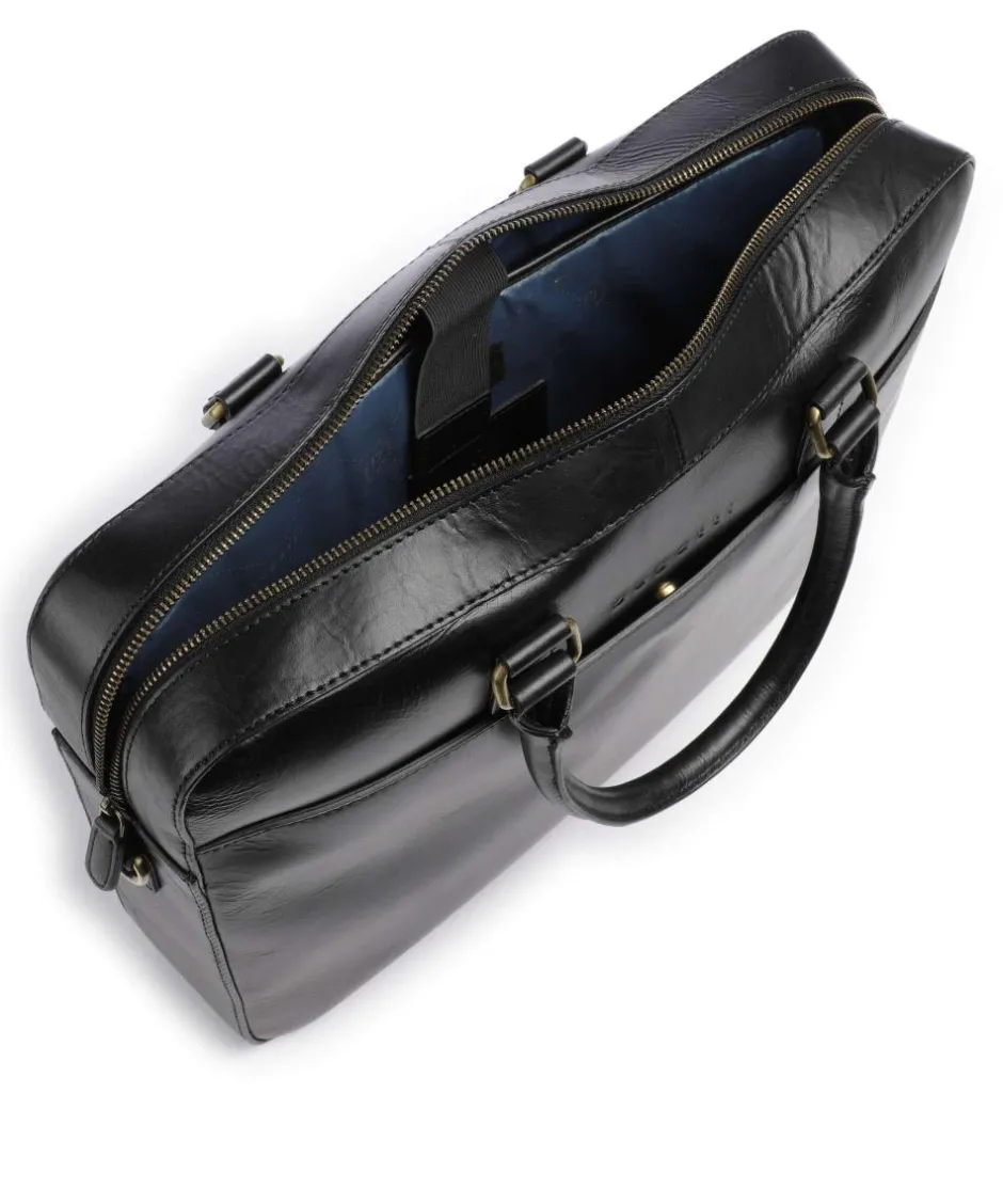 Bugatti Business- & Laptop Bags-Remo Briefcase 15″ fine grain cow leather