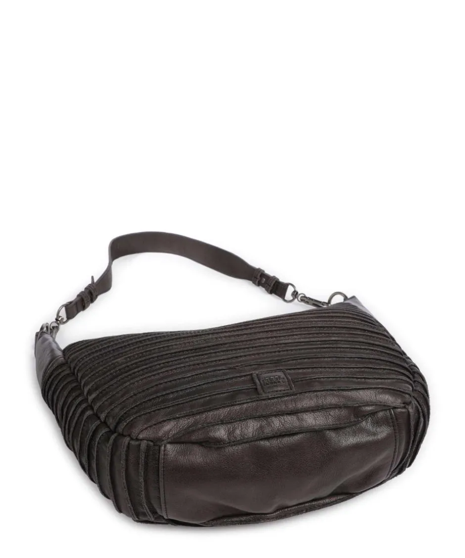 FredsBruder Shoulder Bags|Hobo Bags-Riffel Flowow Hobo bag grained leather