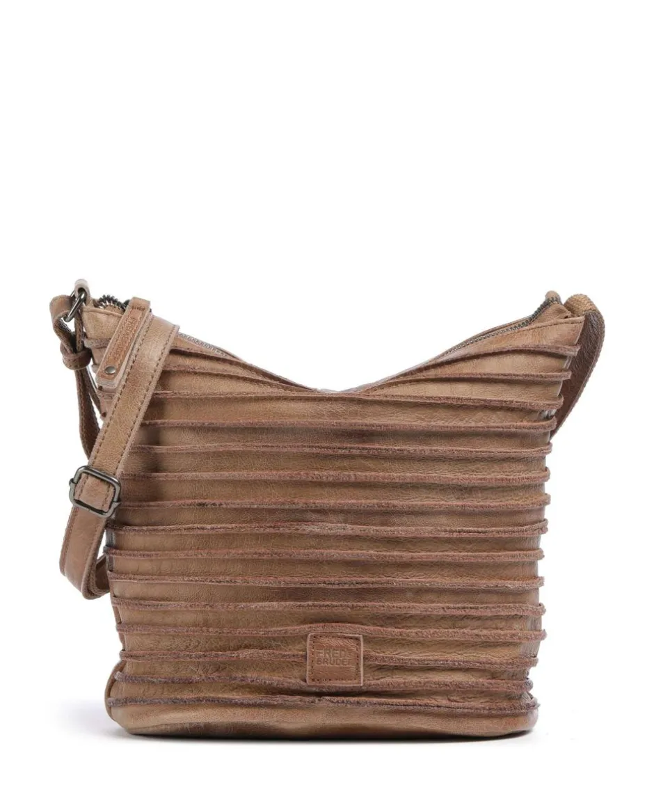 FredsBruder Crossbody Bags-Riffellinchen Crossbody bag grained cow leather