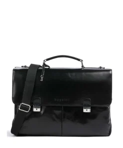 Bugatti Business- & Laptop Bags-Romano Briefcase 16″ pull-up cow leather
