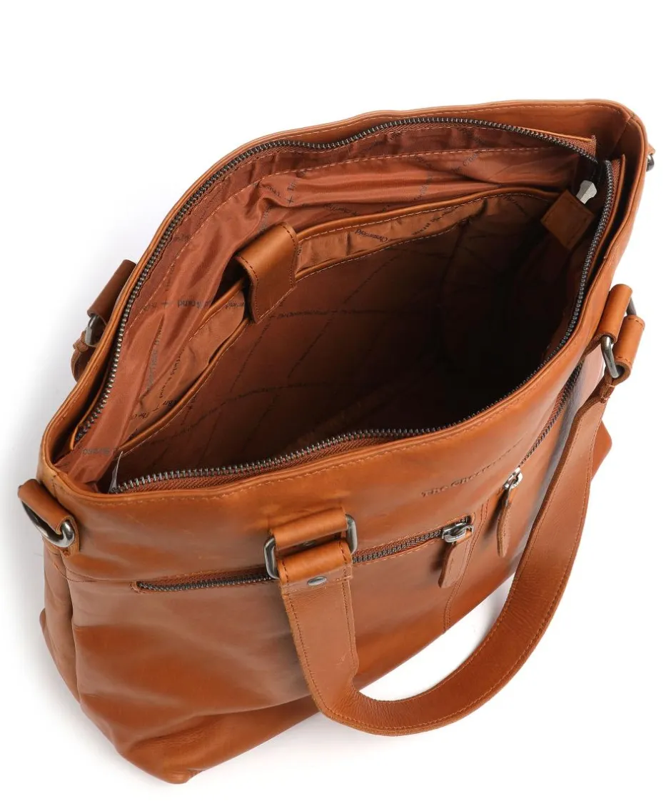 The Chesterfield Brand Tote Bags-Rome Tote bag 13″ pull-up cow leather