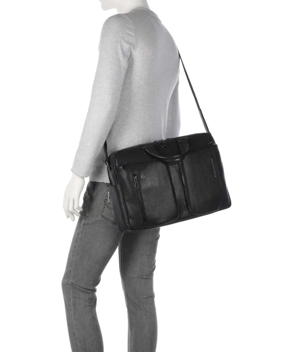 Piquadro Business- & Laptop Bags-S134 Briefcase 16″ grained cow leather
