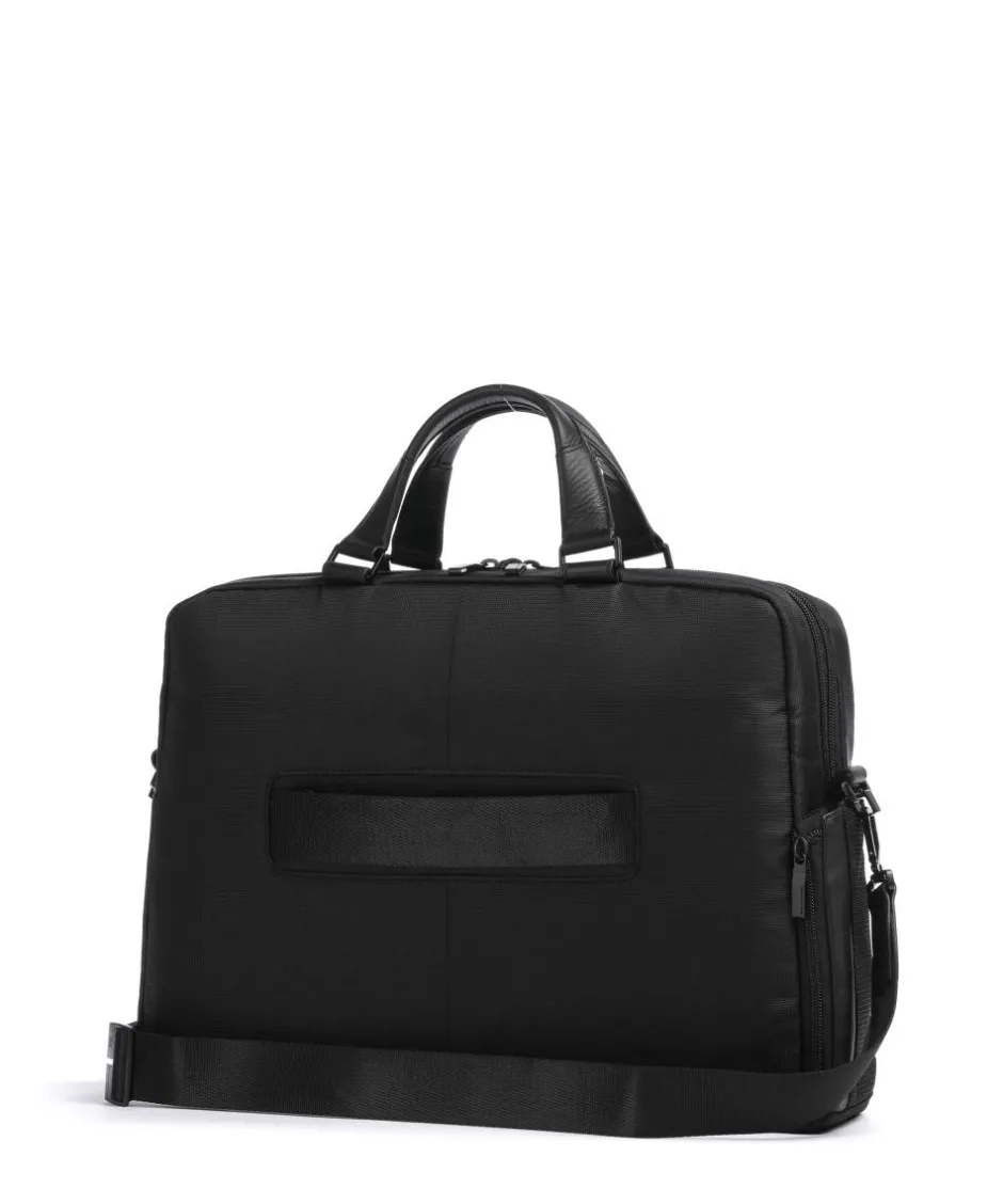 Piquadro Business- & Laptop Bags-S136 Briefcase 16″ nylon, cow leather