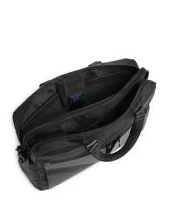 Piquadro Business- & Laptop Bags-S136 Briefcase 16″ nylon, cow leather