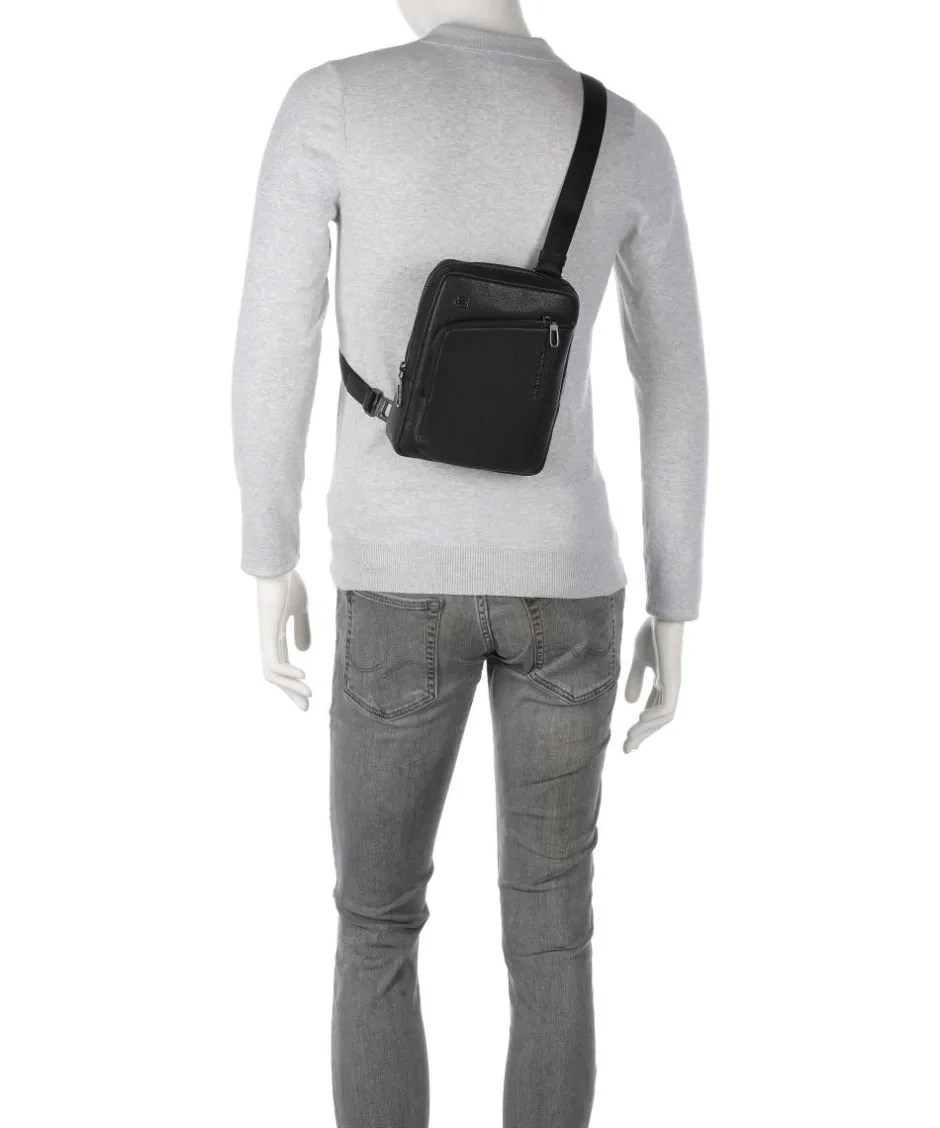 Piquadro Crossbody Bags-S134 Crossbody bag grained cow leather