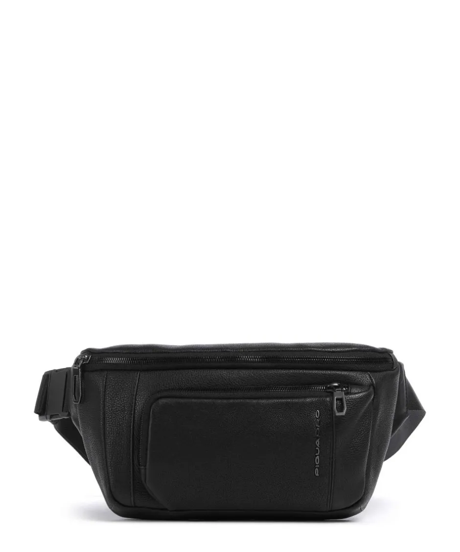 Piquadro Fanny Packs|Crossbody Bags-S134 Fanny pack grained cow leather