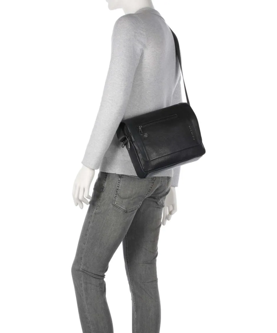 Piquadro Business- & Laptop Bags|Crossbody Bags-S134 Messenger bag grained cow leather