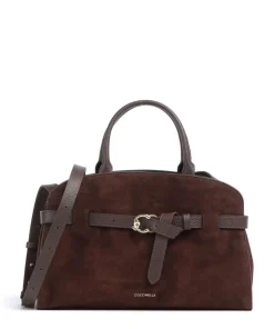Coccinelle Handbags-Sabine Suede Handbag brushed leather