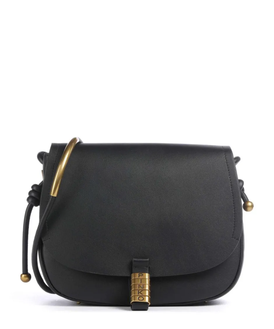 Pinko Crossbody Bags-Saddle Classic Crossbody bag softly grained calfskin