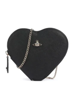 Vivienne Westwood Crossbody Bags-Saffiano Heart Crossbody bag fine grain cow leather