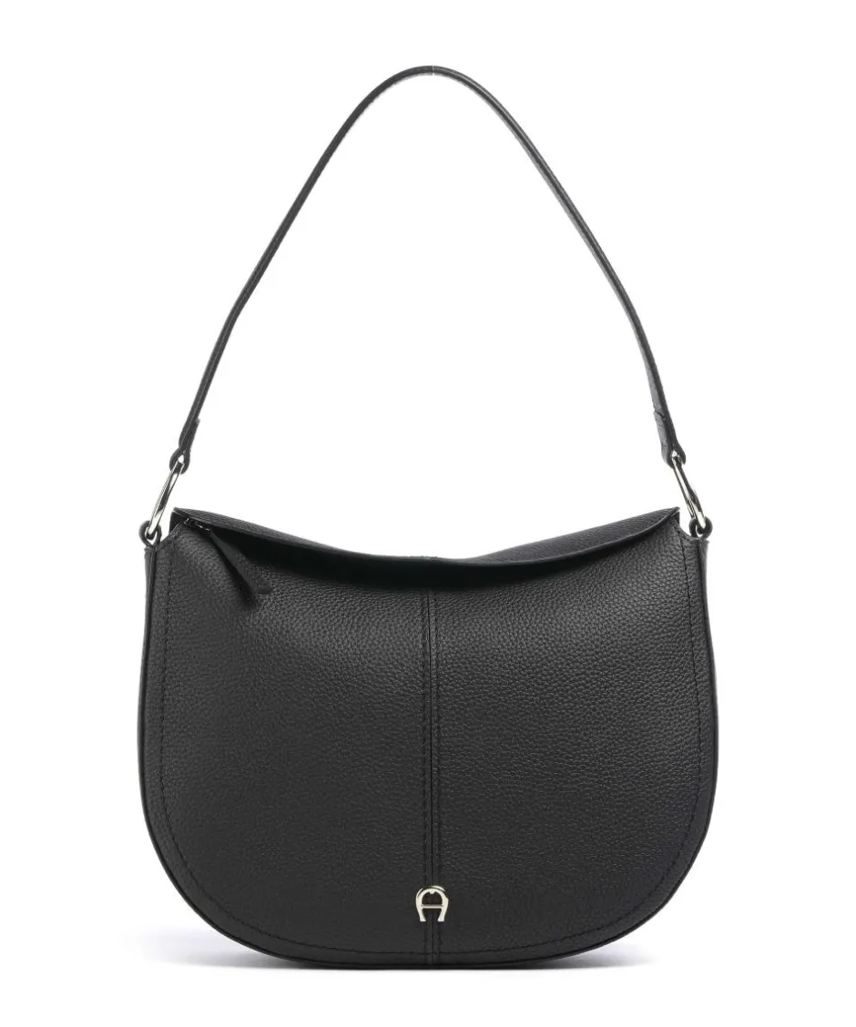 AIGNER Shoulder Bags|Hobo Bags-Savannah M Hobo bag grained cow leather