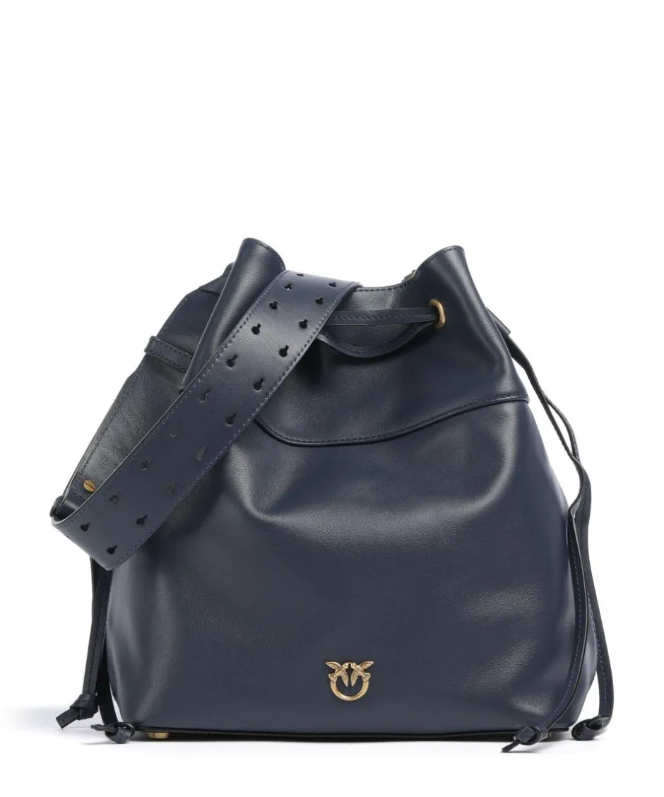 Pinko Hobo Bags|Crossbody Bags-Secchiello Classic Bucket bag softly grained calfskin