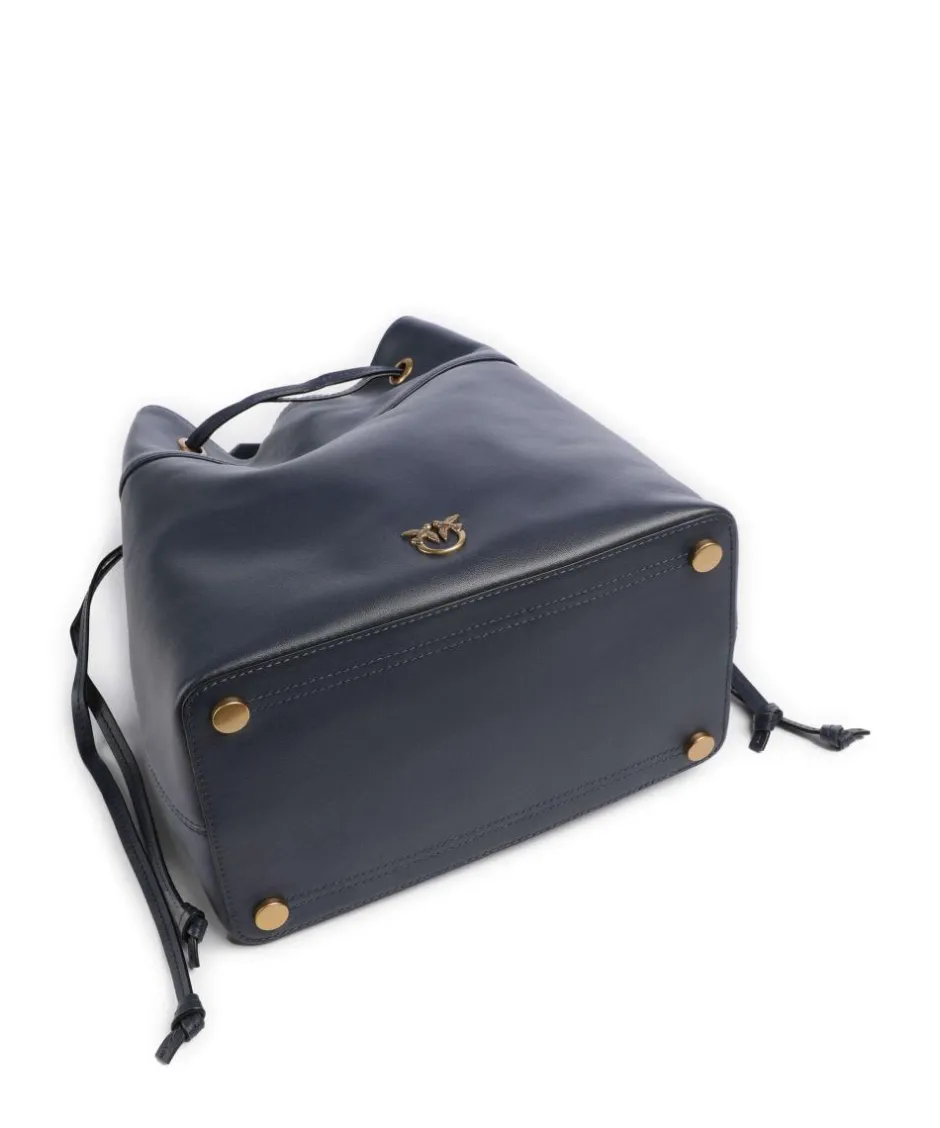 Pinko Hobo Bags|Crossbody Bags-Secchiello Classic Bucket bag softly grained calfskin