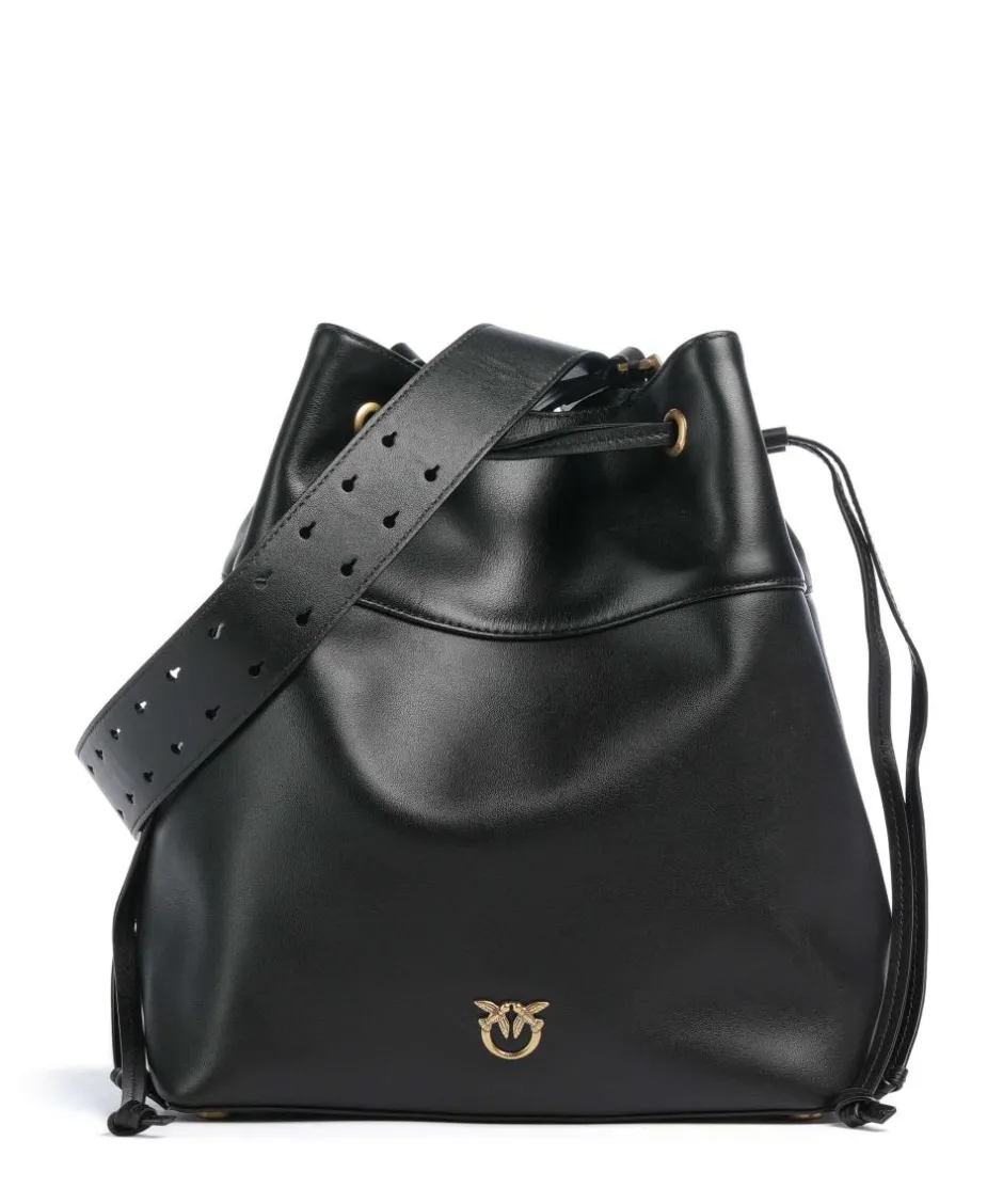 Pinko Hobo Bags|Crossbody Bags-Secchiello Classic Bucket bag softly grained calfskin