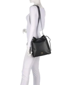 Pinko Hobo Bags|Crossbody Bags-Secchiello Classic Bucket bag softly grained calfskin