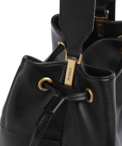 Pinko Hobo Bags|Crossbody Bags-Secchiello Classic Bucket bag softly grained calfskin