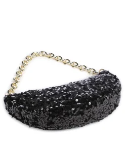 Abro Clutch & Evening Bags|Shoulder Bags-Sequins Moon Shoulder bag fine grain cow leather, fabric
