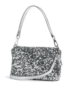 Abro Clutch & Evening Bags|Shoulder Bags-Sequins Temi Shoulder bag fabric, cow leather