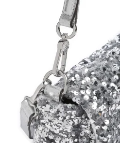 Abro Clutch & Evening Bags|Shoulder Bags-Sequins Temi Shoulder bag fabric, cow leather
