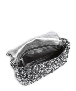 Abro Clutch & Evening Bags|Shoulder Bags-Sequins Temi Shoulder bag fabric, cow leather