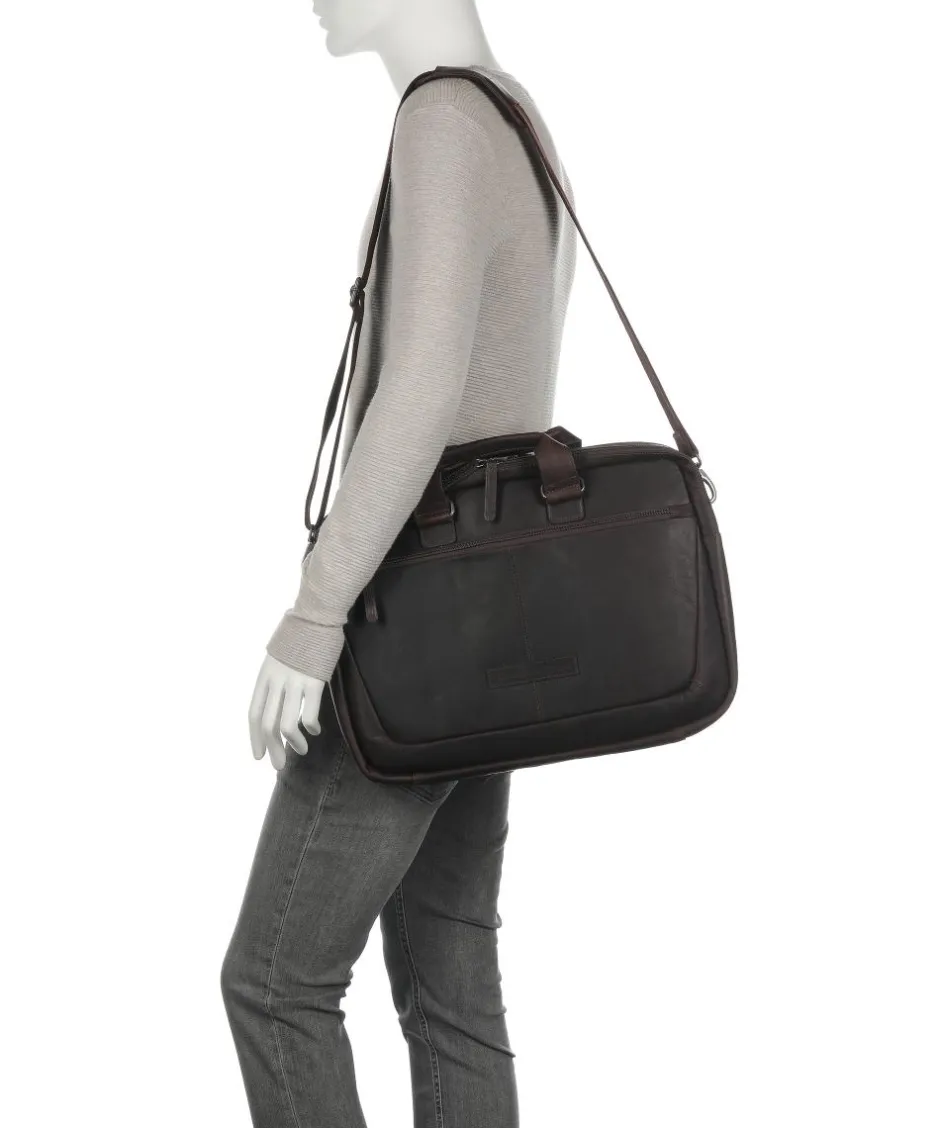 The Chesterfield Brand Business- & Laptop Bags-Seth Briefcase 15″ pull-up cow leather