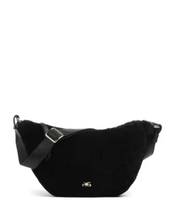 Abro Crossbody Bags-Shearling By My Side Crossbody bag fur, grained cow leather