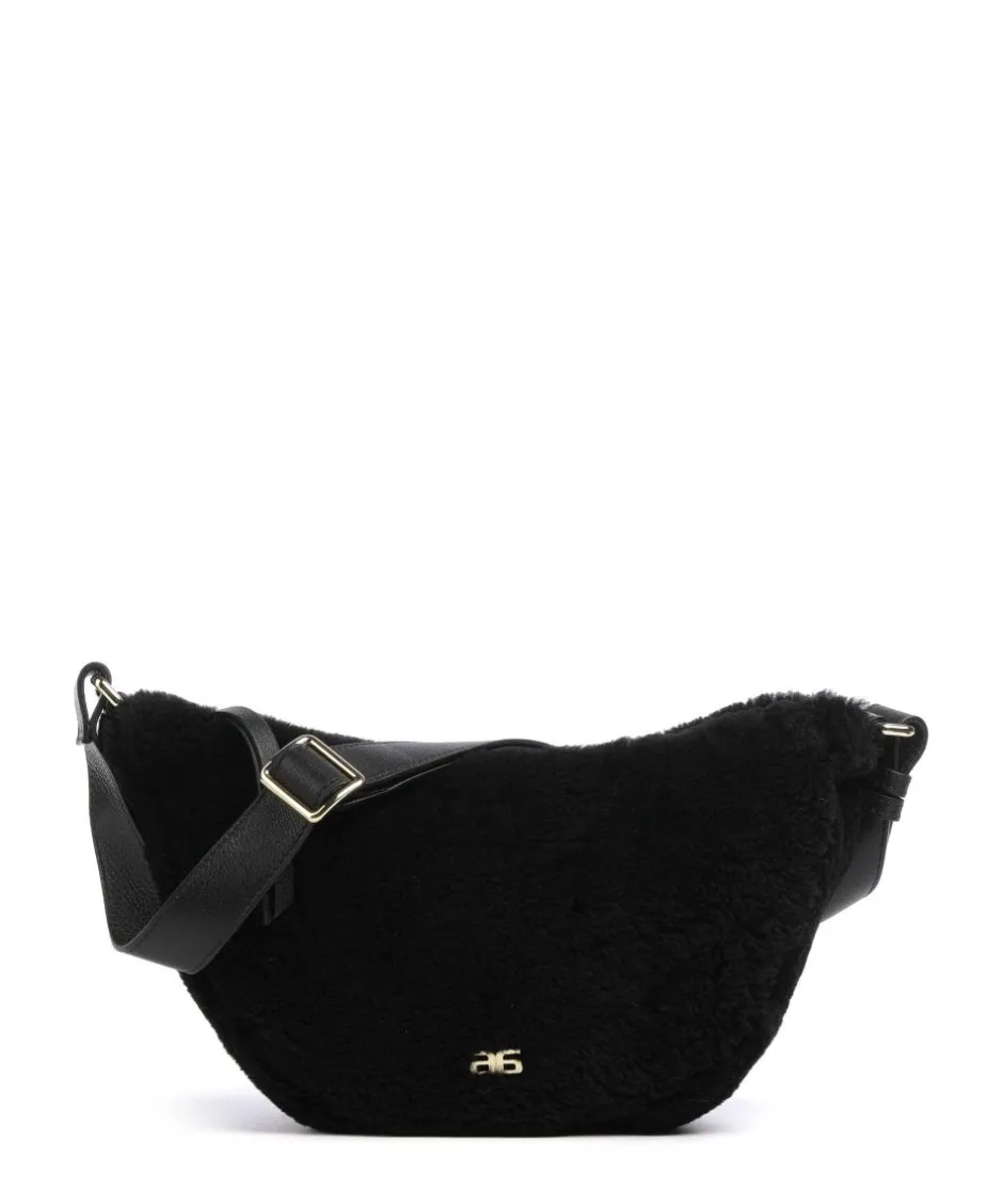 Abro Crossbody Bags-Shearling By My Side Crossbody bag fur, grained cow leather
