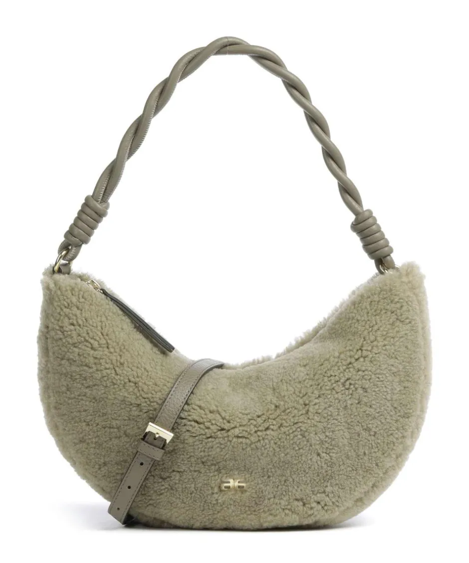 Abro Shoulder Bags-Shearling Moon Shoulder bag fur