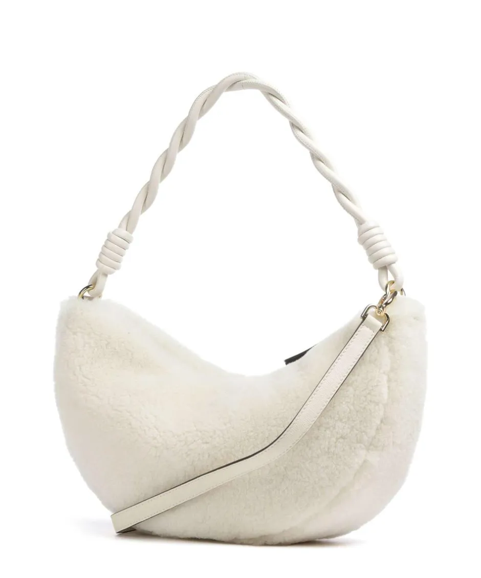 Abro Shoulder Bags-Shearling Moon Shoulder bag fur