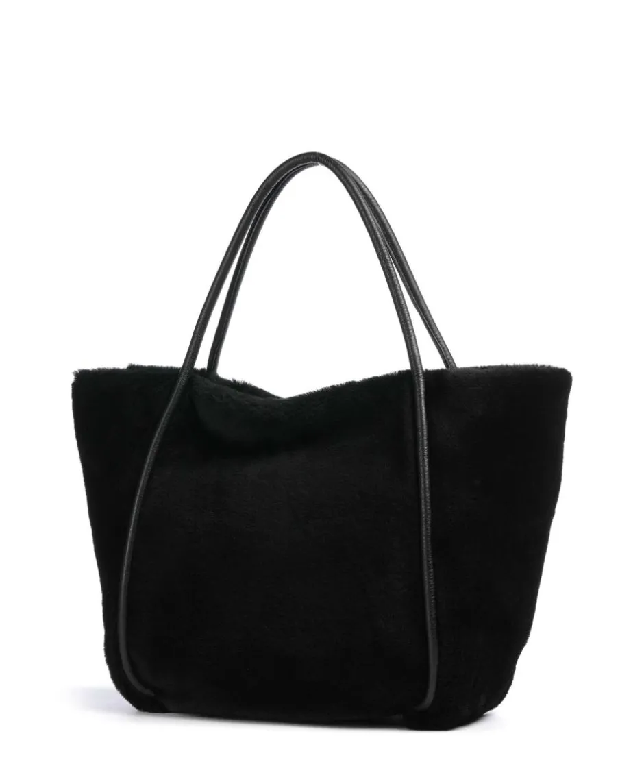 Abro Tote Bags-Shearling Willow Tote bag fur