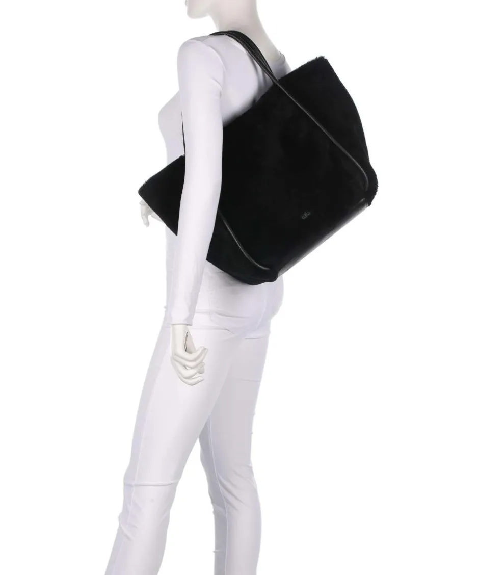 Abro Tote Bags-Shearling Willow Tote bag fur
