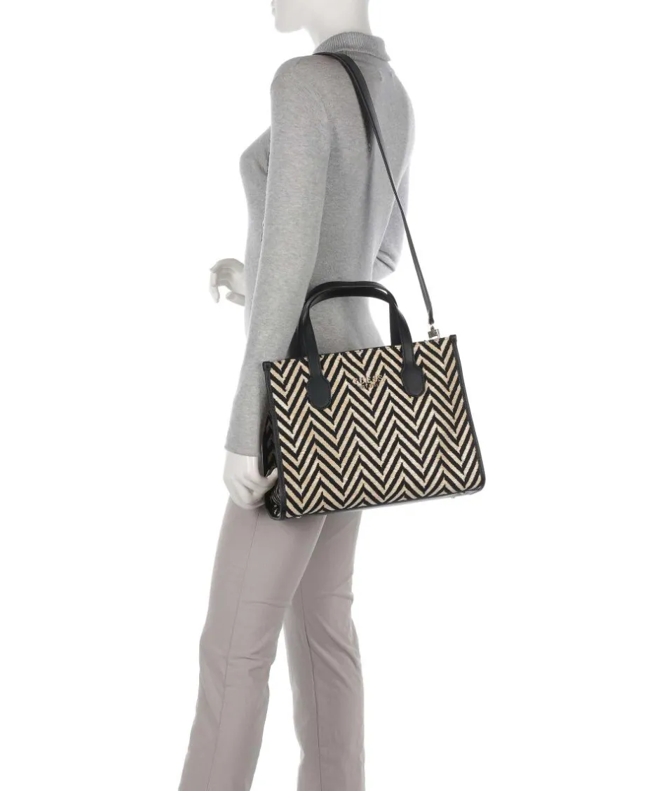 Guess Tote Bags|Handbags-Silvana Handbag fabric