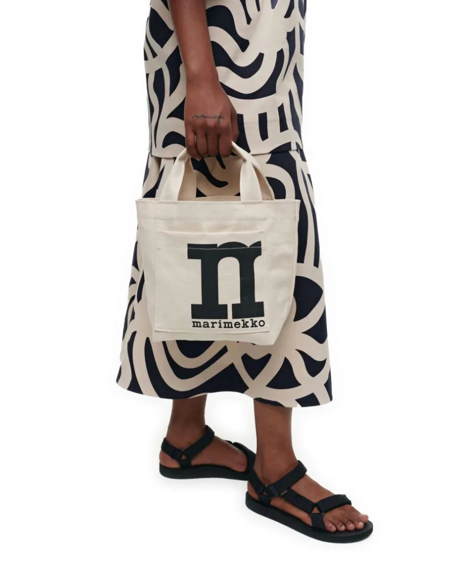 Marimekko Tote Bags|Handbags-Solid Mono Mini Handbag canvas