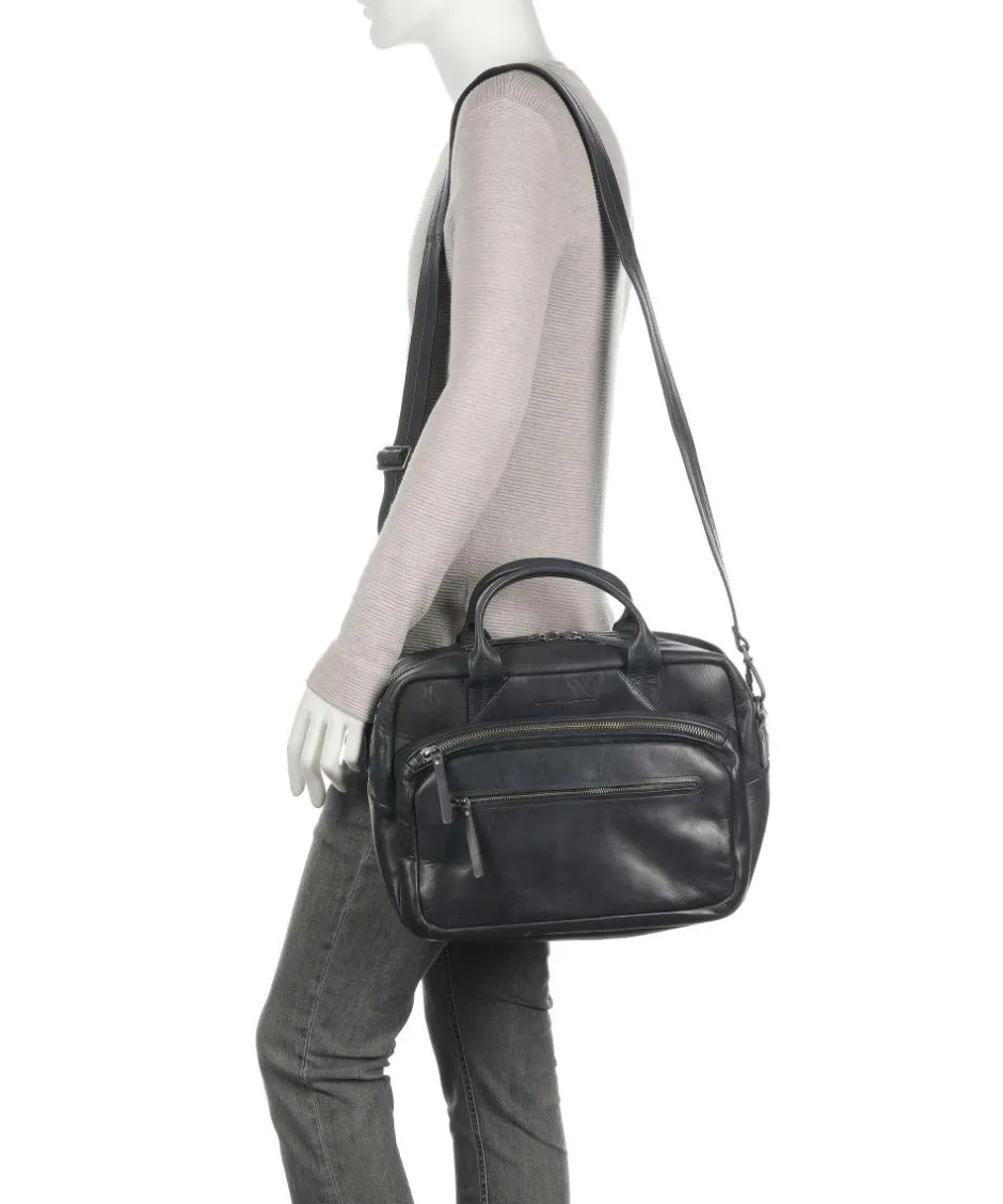 Aunts & Uncles Business- & Laptop Bags-Soundcheck Synthesizer Briefcase 15″ grained cow leather