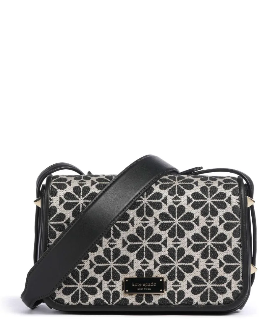 Kate Spade New York Crossbody Bags-Spade Flower Jacquard Crossbody bag fabric, fine grain cow leather