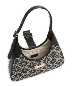 Kate Spade New York Shoulder Bags-Spade Flower Jacquard Shoulder bag fabric, fine grain cow leather