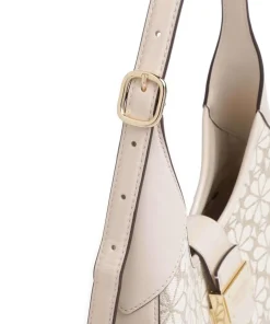 Kate Spade New York Shoulder Bags-Spade Flower Jacquard Shoulder bag fabric, fine grain cow leather