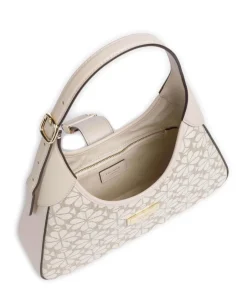 Kate Spade New York Shoulder Bags-Spade Flower Jacquard Shoulder bag fabric, fine grain cow leather