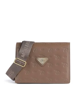 Maison Mollerus Crossbody Bags-Stampato Melide Crossbody bag grained calfskin