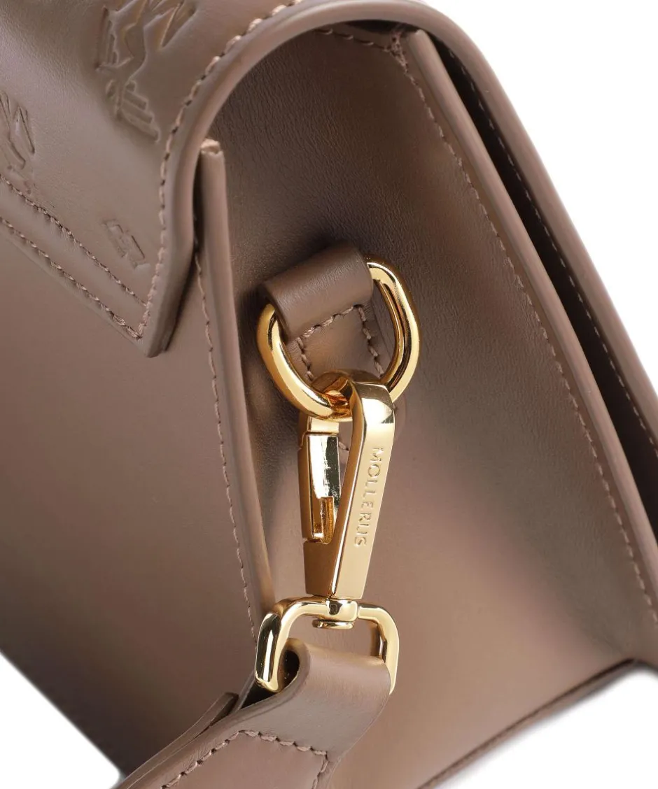 Maison Mollerus Crossbody Bags-Stampato Melide Crossbody bag grained calfskin