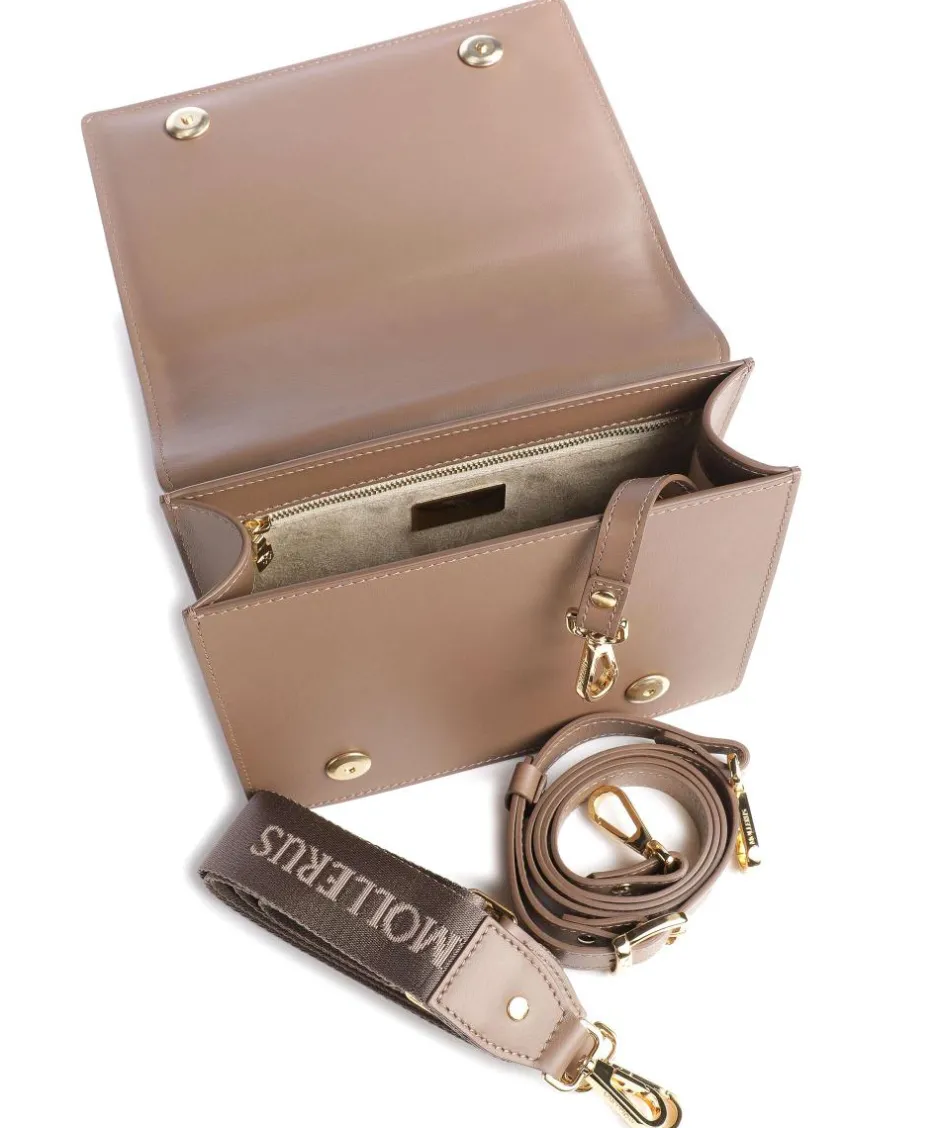 Maison Mollerus Crossbody Bags-Stampato Melide Crossbody bag grained calfskin