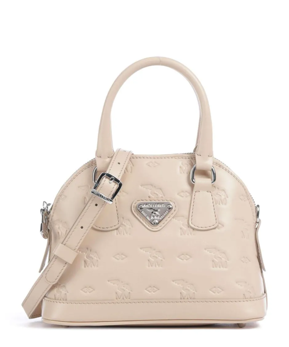 Maison Mollerus Handbags|Crossbody Bags-Stampato Oetwil Handbag canvas, calfskin