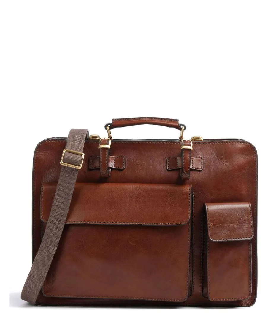 The Bridge Business- & Laptop Bags-Story Uomo Briefcase fine grain cow leather