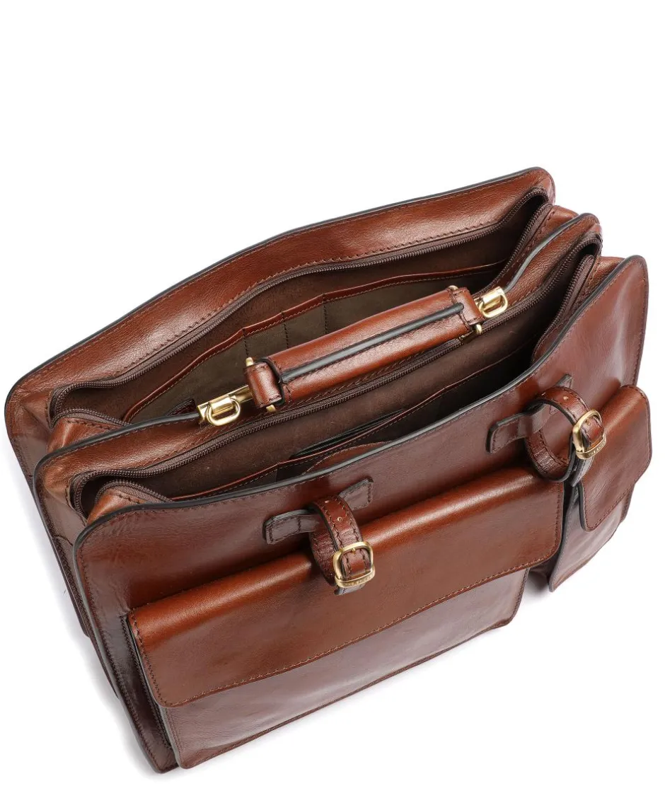 The Bridge Business- & Laptop Bags-Story Uomo Briefcase fine grain cow leather