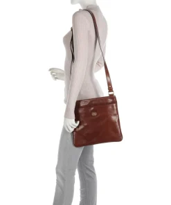 The Bridge Shoulder Bags-Story Uomo Shoulder bag pull-up cow leather